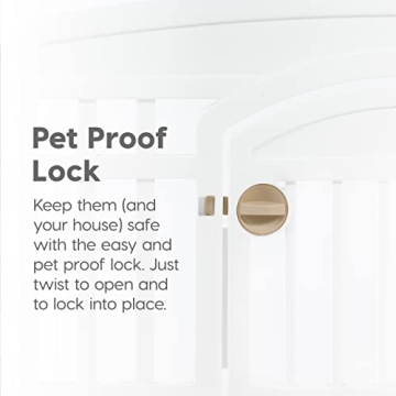 IRIS USA 24" Exercise Pet Playpen with Door for Small Pets