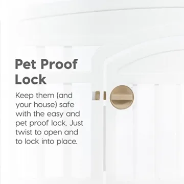 IRIS USA 24" Exercise Pet Playpen with Door for Small Pets