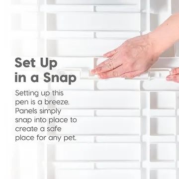 IRIS USA 24" Exercise Pet Playpen with Door for Small Pets