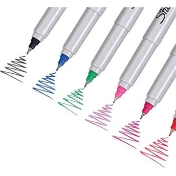 Sharpie Permanent Marker Ultra-Fine Point Black 6 Pack