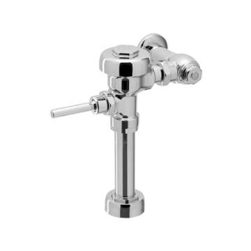 Sloan Regal 111 Exposed Manual Water Closet Flushometer, 1.6 GPF Manual Flush Valve - Single Flush, Fixture Connection Top Spud, Diaphragm Valve, Polished Chrome Finish, 3080053