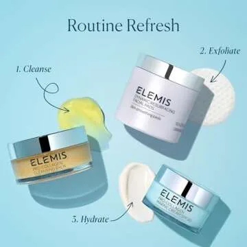 ELEMIS Dynamic Resurfacing Pads, Exfoliating Pads, Toner Pads, Chemical Exfoliant Face Toner, Lactic Acid Peel, Facial Cleansing Pads, Chemical Peel for Face