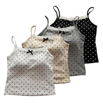 Zcargel Stylish Summer Bow Camisole Women's Tank Tops