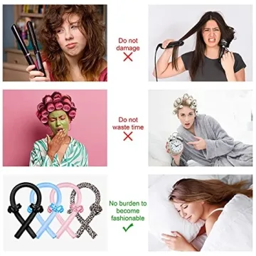 CORATED Heatless Curling Rod Headband for Gorgeous Curls