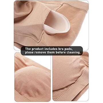 Women Bandeau Bra Padded Tube Top for Versatile Wear