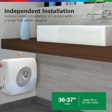 Bosch 7-Gallon Mini-Tank Water Heater for Instant Hot Water