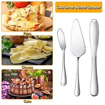 24Pcs Cheese Knife Set for Charcuterie and Serving