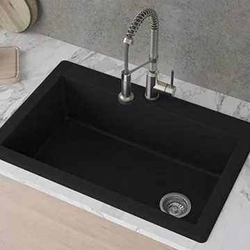 Kraus Forteza Black Granite Kitchen Sink - Stylish & Durable