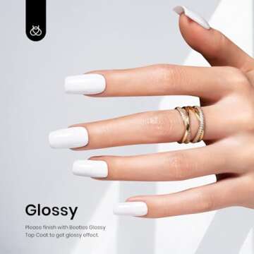 Beetles Gel Nail Polish - 2Pcs 15ML White Color Gel Polish Soak Off White Nail Gel Polish Set Nail D...