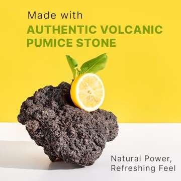 Pumice Stone for Feet - Natural Lava Stone Foot Exfoliator, Callus Remove for Feet, Hands & Dead Skin, Foot Scrubber for Pedicure & Cracked Heels, Strong & Durable Design for Smooth & Soft Feets