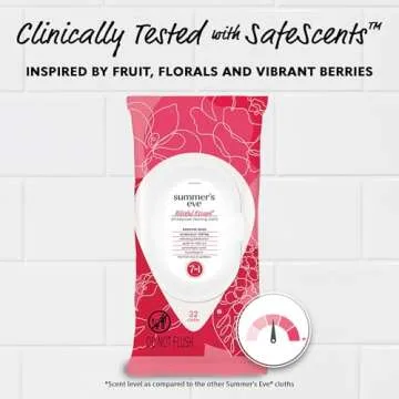 Summer's Eve Blissful Escape Daily Refreshing Feminine Wipes, Removes Odor, pH balanced, 32 Count, 4 Pack