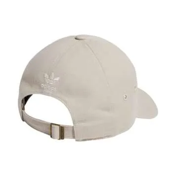 adidas Originals Women's Union Relaxed Fit Adjustable Strapback Cap, Wonder Beige/Wonder White, One Size