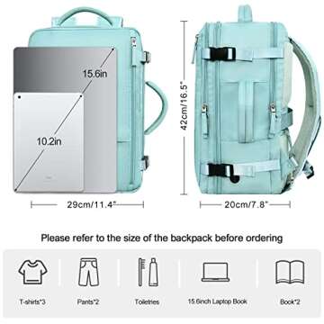 Flight Approved Rinlist Travel Laptop Backpack for All