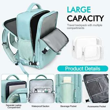 Flight Approved Rinlist Travel Laptop Backpack for All