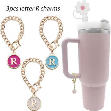 Tovly 6PCS Cute Straw Cover for Stanley Cups Accessories