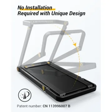 UREVO 3-in-1 Foldable Treadmill with Desk Feature