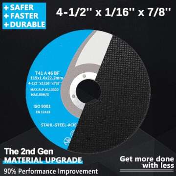 SI FANG Cut Off Wheels for Metals & Stainless Steel 10Pcs