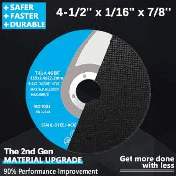 SI FANG Cut Off Wheels for Metals & Stainless Steel 10Pcs