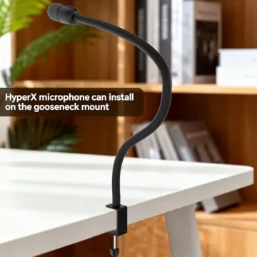 Heavy Duty Microphone Stand with Flexible Gooseneck Arm