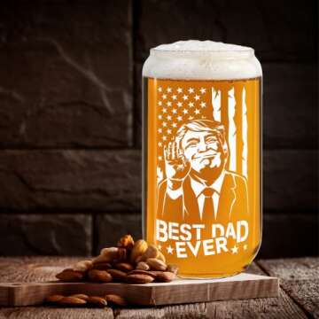 Gifts for Dad from Daughter Son - Dad Gifts from Daughter - Fathers Day Presents, Birthday Gifts for Dad, Dad Birthday Gift - Gift for Dad, Dad Gift - Father Gifts, Presents for Dad - 16 Oz Can Glass