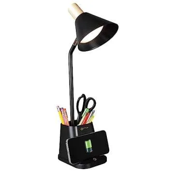 OttLite Merge LED Desk Lamp - Wireless Charging & Eye Comfort