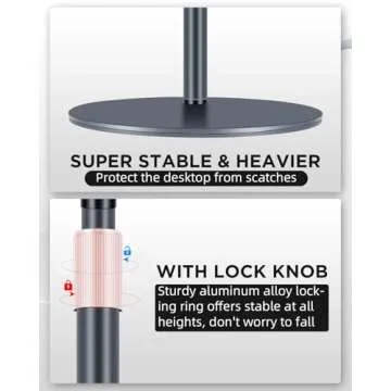 Nycetek Webcam Tripod with 360° Rotatable Ballhead