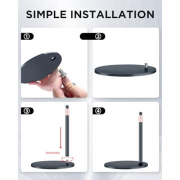 Nycetek Webcam Tripod with 360° Rotatable Ballhead