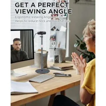 Nycetek Webcam Tripod with 360° Rotatable Ballhead