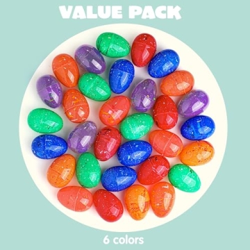 JOYIN 30 Pcs Iridescent Easter Eggs for Spring Fun