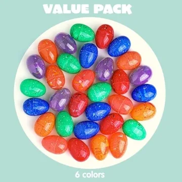 JOYIN 30 Pcs Iridescent Easter Eggs for Spring Fun