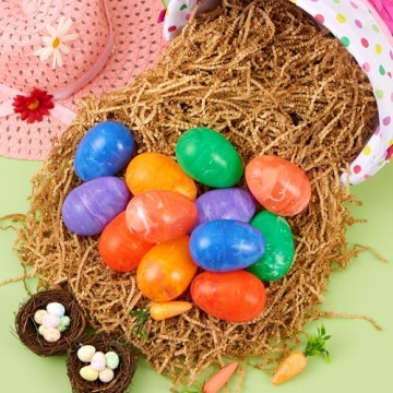 JOYIN 30 Pcs Iridescent Easter Eggs for Spring Fun