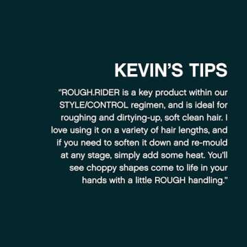 KEVIN.MURPHY ROUGH.RIDER Clay - Hair Strengthening Clay - For All Hair Types - Moldable Styling Clay - Sulphate Free Hair Care - 30 g / 1.1 oz