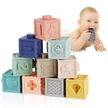 Mini Tudou Baby Blocks Educational Soft Teething Toys