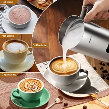 BIZEWO Electric Milk Frother for Coffee and Hot Drinks