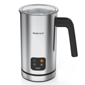 BIZEWO Electric Milk Frother for Coffee and Hot Drinks