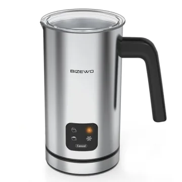 BIZEWO Electric Milk Frother for Coffee and Hot Drinks
