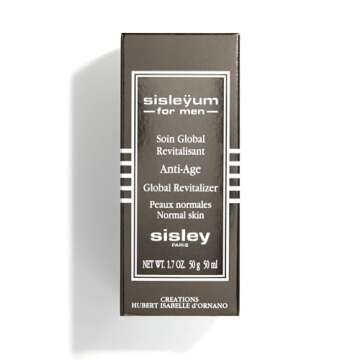 Sisley Paris Sisleyum For Men Normal Skin - 50 mL - Anti-Aging Moisturizer & Aftershave - Visibly Firms, Minimizes Look of Wrinkles & Protects Against Razor Burn - Non Greasy, Non-Comedogenic