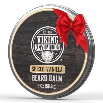 Viking Revolution Spiced Vanilla Beard Balm - Nourishing Beard Butter for Men