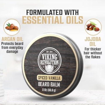 Viking Revolution Spiced Vanilla Beard Balm - Grooming Essential