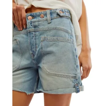 Women High Waisted Jean Shorts - Trendy Summer Style