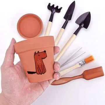 Nilos 12 Mini Terracotta Plant Pots Set for Succulents