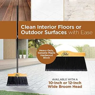 Fuller Brush Heavy-Duty Indoor-Outdoor Broom - Efficient Cleaning
