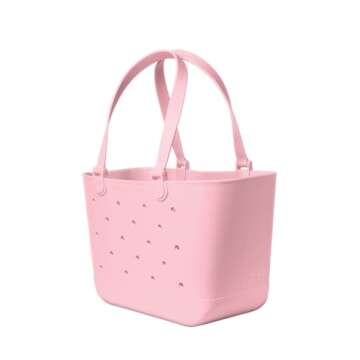 Simple Modern Beach Bag Rubber Tote | Waterproof Large Tote Bag with Zipper Pocket for Beach, Pool B...