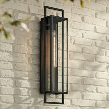 Possini Euro Design Jericho 28" High Modern Outdoor Wall Light Fixture - Rustic Industrial Style wit...