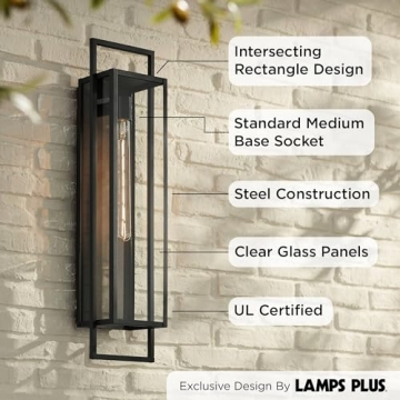 Jericho 28" Modern Outdoor Wall Light | Rustic Charm