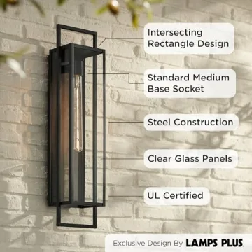 Jericho 28" Modern Outdoor Wall Light | Rustic Charm