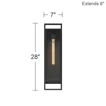 Jericho 28" Modern Outdoor Wall Light | Rustic Charm