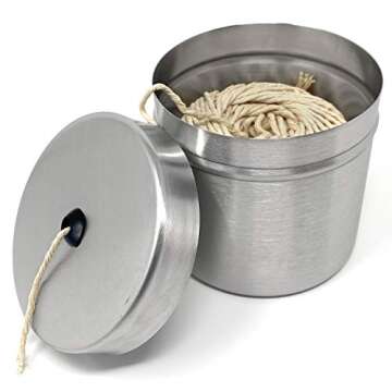 Norpro Stainless Steel Holder with Cotton Cooking Twine, 220 feet