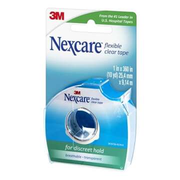 Nexcare Flexible Clear Tape for First Aid and Beauty Use