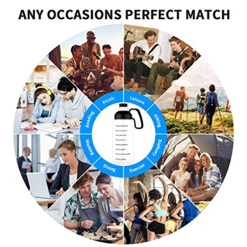 64 OZ Motivational Water Bottle with Straw and Handle